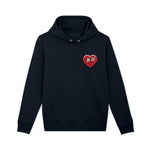 Load image into Gallery viewer, NOLZZA HEART NAVY HOODIE

