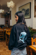 Load image into Gallery viewer, POCHA BLACK CREWNECK
