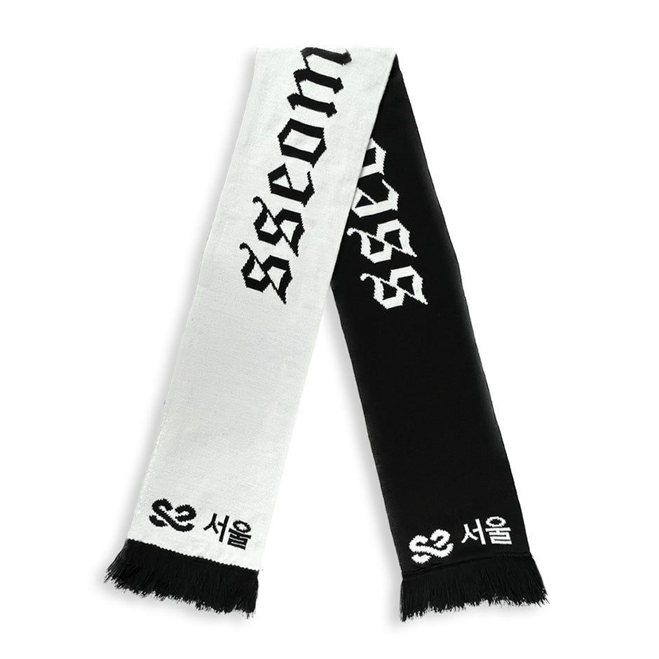 SSEOM SCARF BLACK WHITE